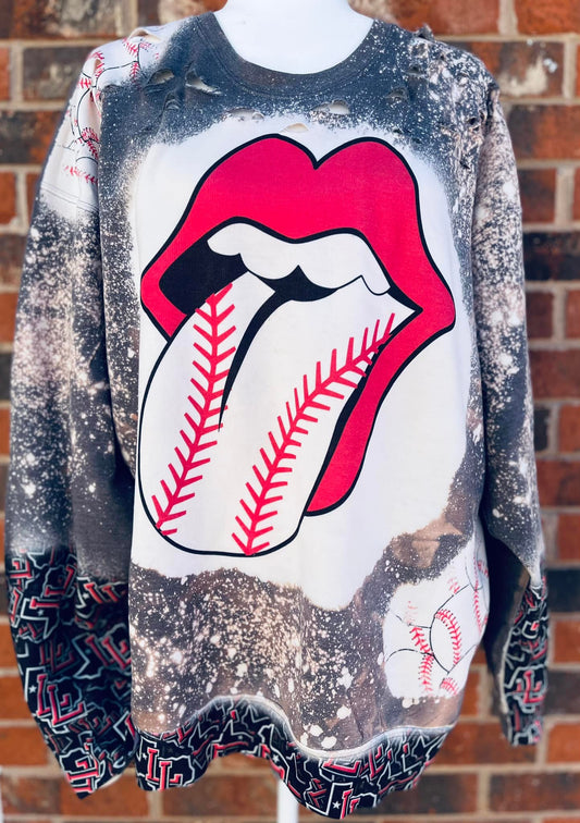 Baseball Tongue-Sweatshirt